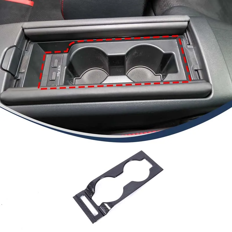 Used for 22+ Toyota 86/Subaru BRZ central control water cup frame, real carbon fiber car modification (automatic transmission)