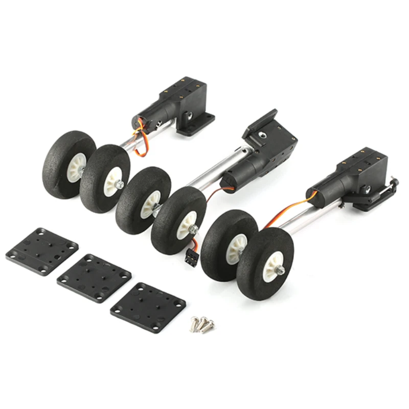 

Двухколесный противоударный комплект втягивающего шасси для радиоуправляемого самолета 2 кг