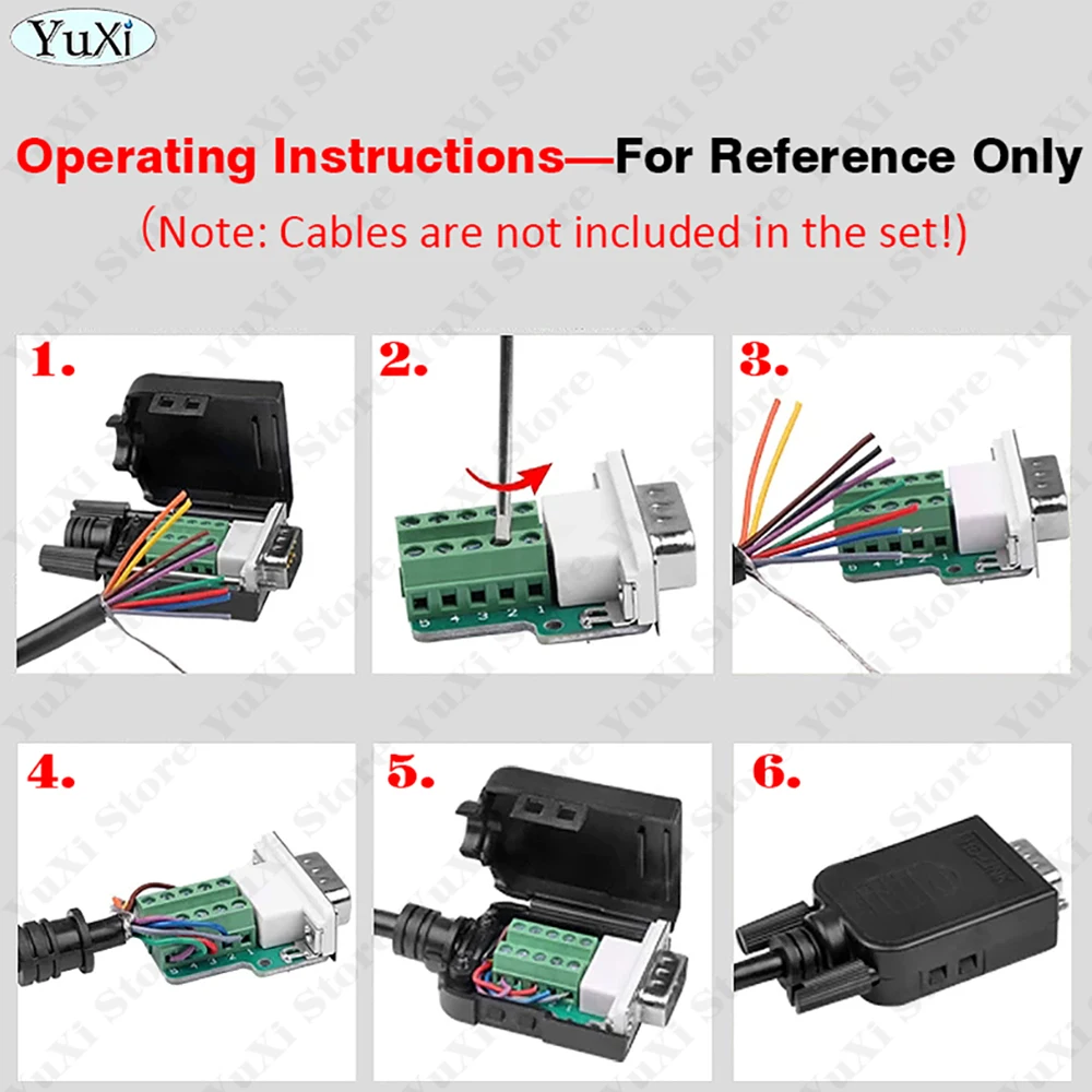DB9 DB15 Solder-Free Breakout Connector