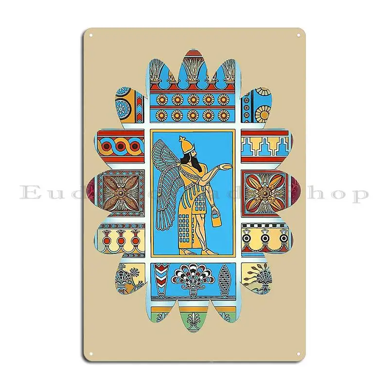 Assyrian Anunnaki Metal Plaque Custom Pub Mural Club Living Room Customize Tin Sign Poster