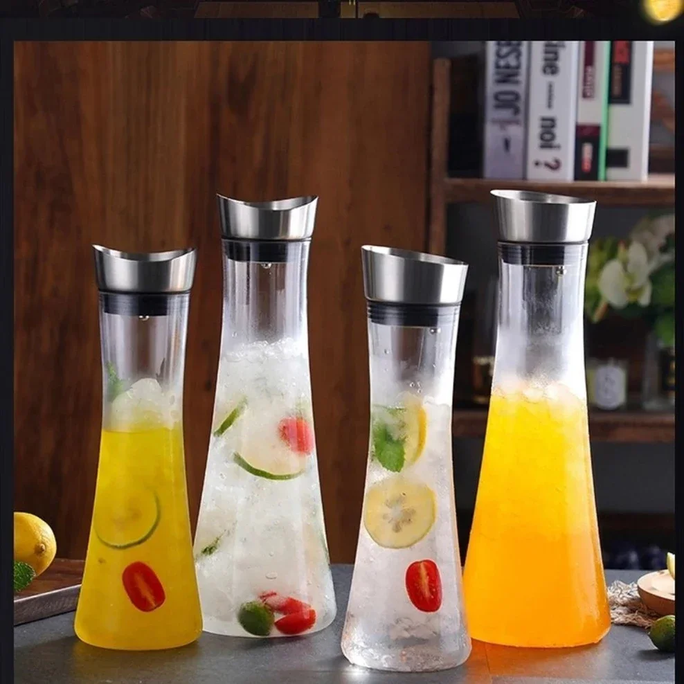 1000/1500ML Cold Kettle PC Plastic Juice Jug Heat Resistant Explosion Proof Large-Capacity Wine Binding Pot For KTV Bar Home