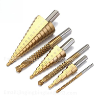 RUOKTOOL Reaming Chamfer Sawtooth Deburring 6pcs Sawing and High Speed Steel Step Metal Drilling Tower Tapping Bit Set