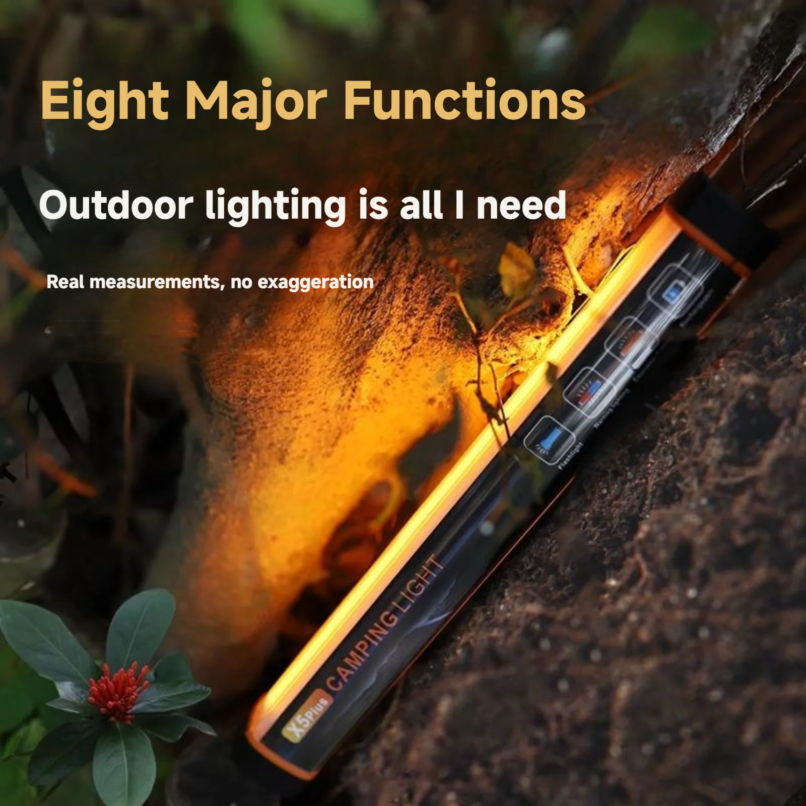 UY X5 Waterproof LED Outdoor Light Portable SOS Emergency Light USB Rechargeable Lamp Camping Light Flashlight Torch