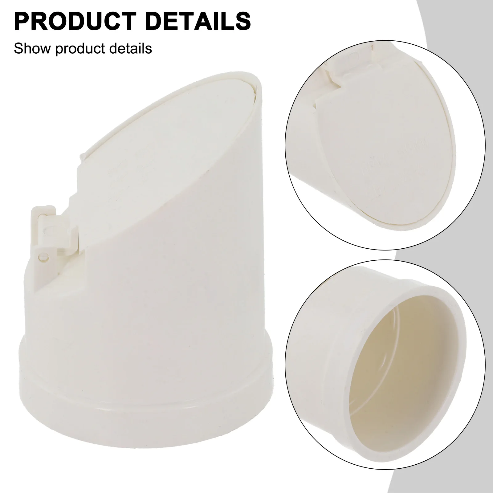 Drain Pipe Floor Drain Cover Constructed from PVC with Displacement Valve for 50 75 110 160mm Applications Outdoor Balcony