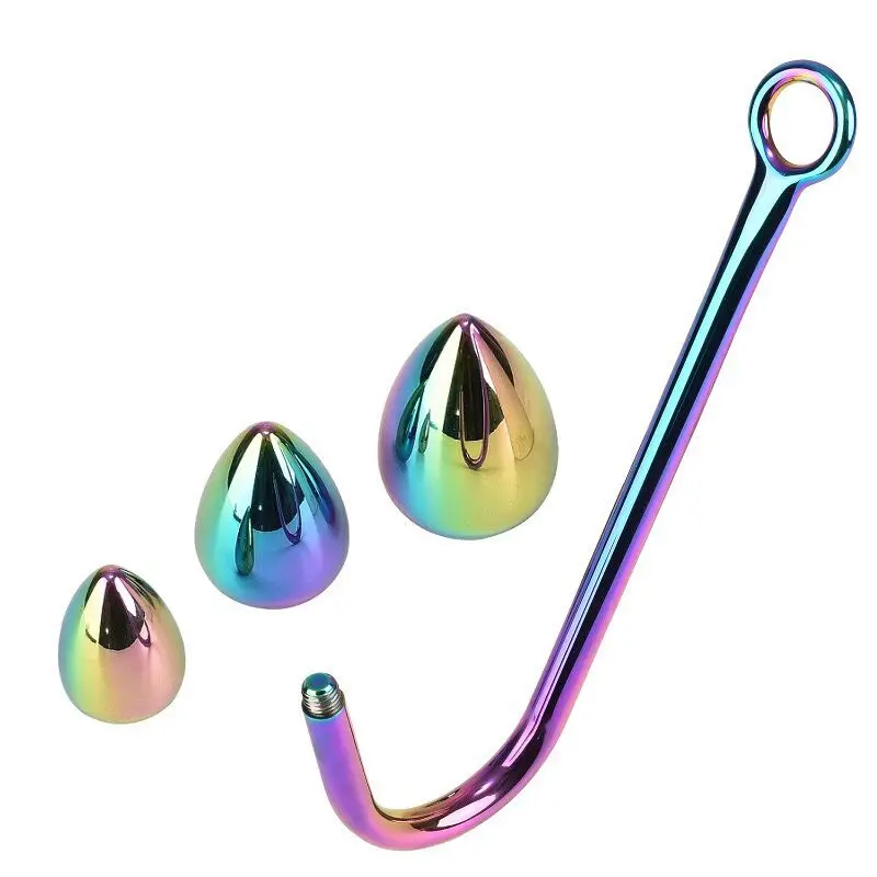 Three Size Hot Erotic Sexy Anal Hook Ball Stainless Steel SM Butt Plug Hook Anal Sex Toys for Couples Adult Sex Games Sexy toys