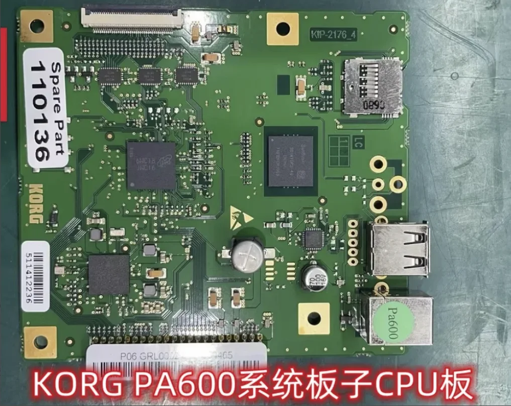 Placa base de teclado electrónico KORG PA600, placa de CPU del sistema, placa de circuito de teclas de función
