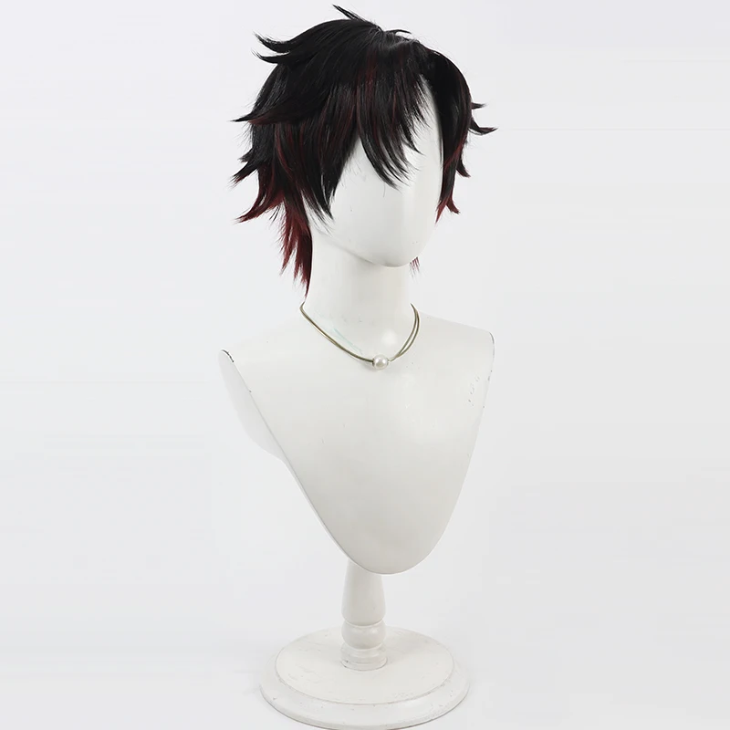 NIJISANJI Virtual YouTube Sakayori Soma Cos Cosplay Wig Halloween Party Prop Synthetic Hair Heat Resistant Fiber + Wig Cap