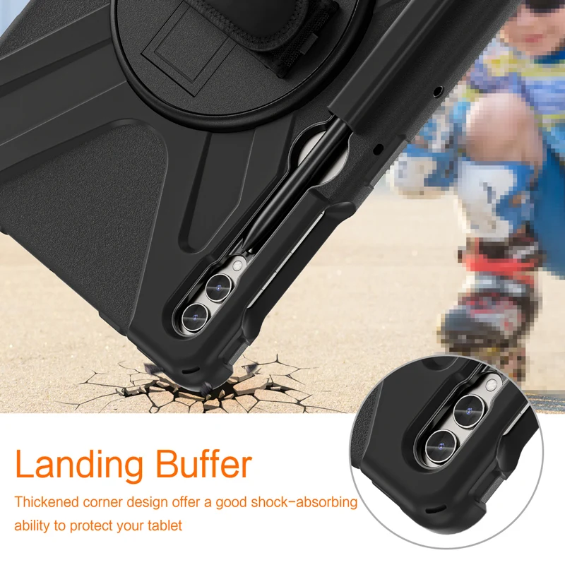 

For Samsung Galaxy Tab S10 Plus X820 X826 Kids Case Shockproof Tablet Cover for Tab S7+ S8+ S9+ S9FE+ S10+ Plus 12.4" Case Funda