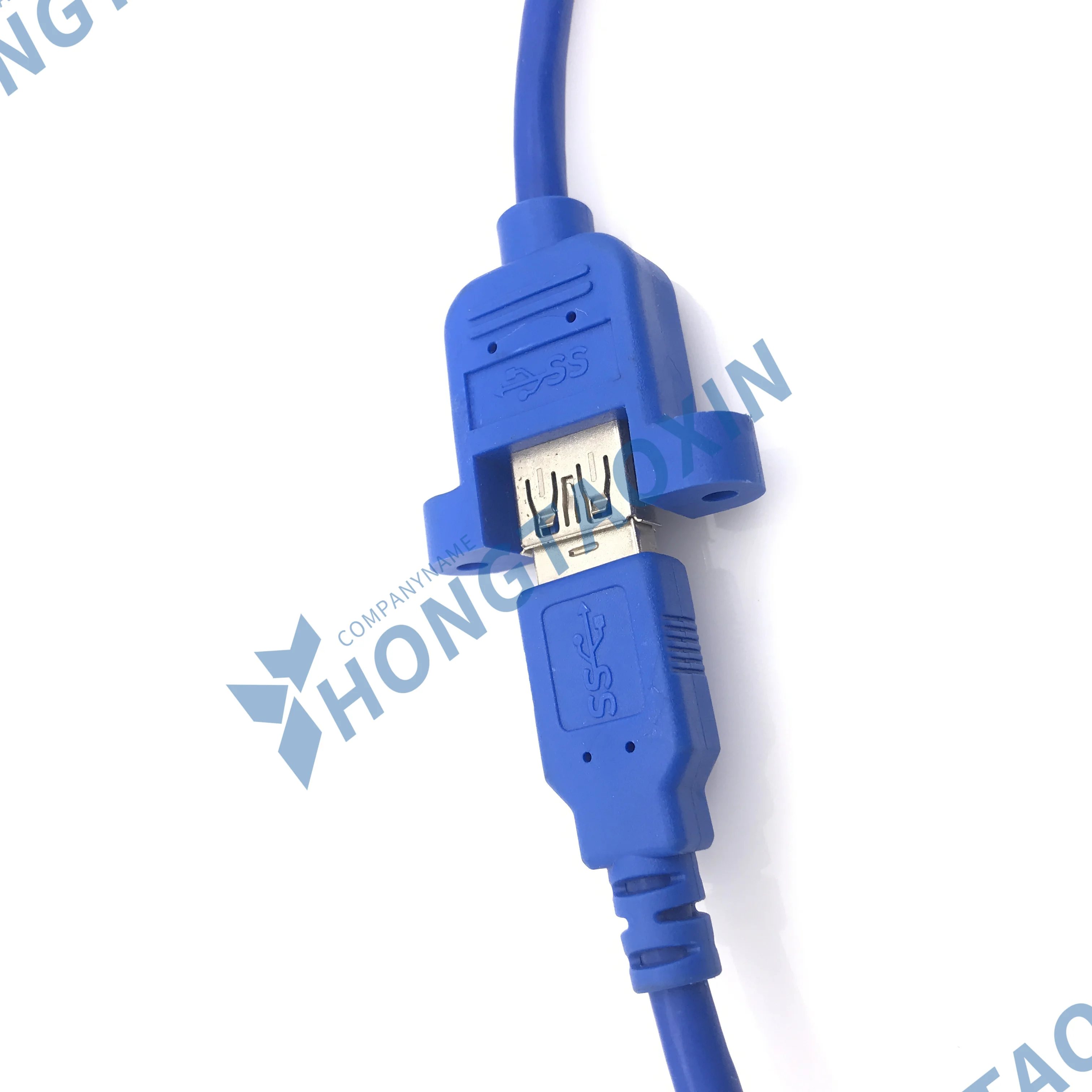 High Speed USB 3.0 Male To Female USB 3.0 Extension Cable Wire Computer Host Panel Mount Screw USB Connector Adapter