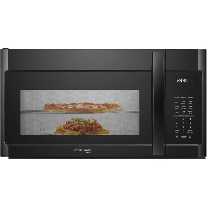 Over The Range Microwave Oven, Over The Stove Microwave Exhaust Fan and LED Light Kitchen Appliances