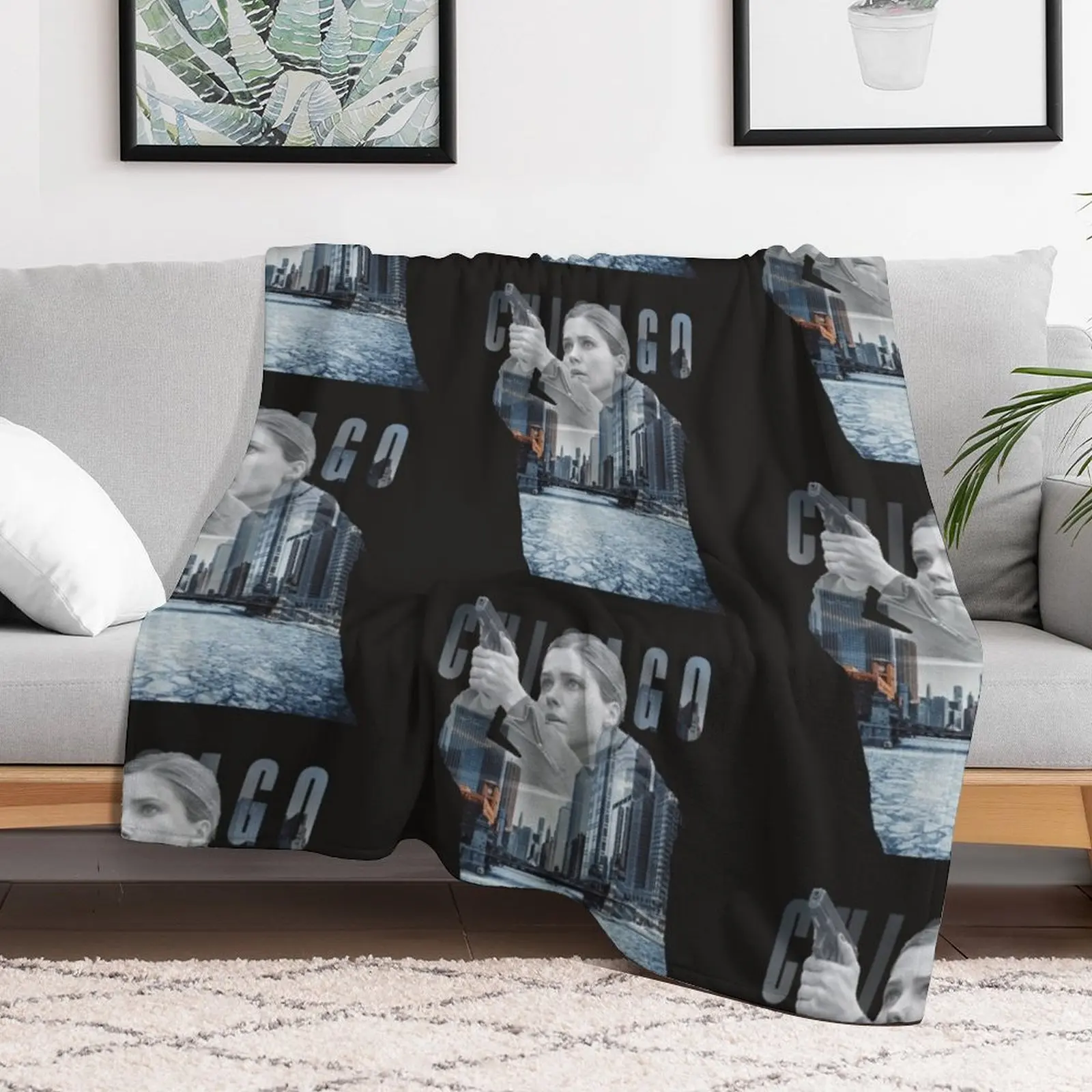 Erin Lindsay from Chicago P.D and Chicago Fire Throw Blanket