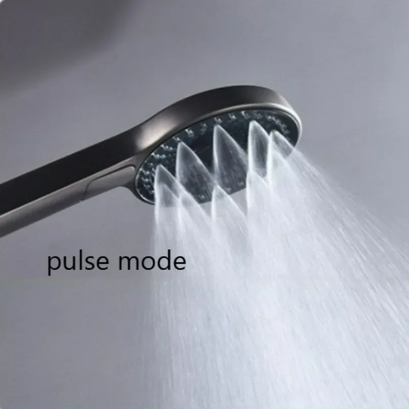 

Concealed Wall Mount Thermostatic Shower Set - Hidden Embedded Shower Fixture with Handheld And Top Spray for Bathroom
