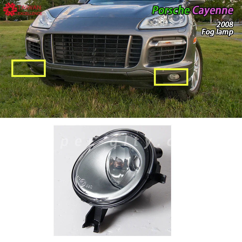 

For VW Touareg 2003-2010 Fog Lights Halogen Car Front Driving Fog Light Fog Lamp Headlight For Porsche Cayenne 2007-2010