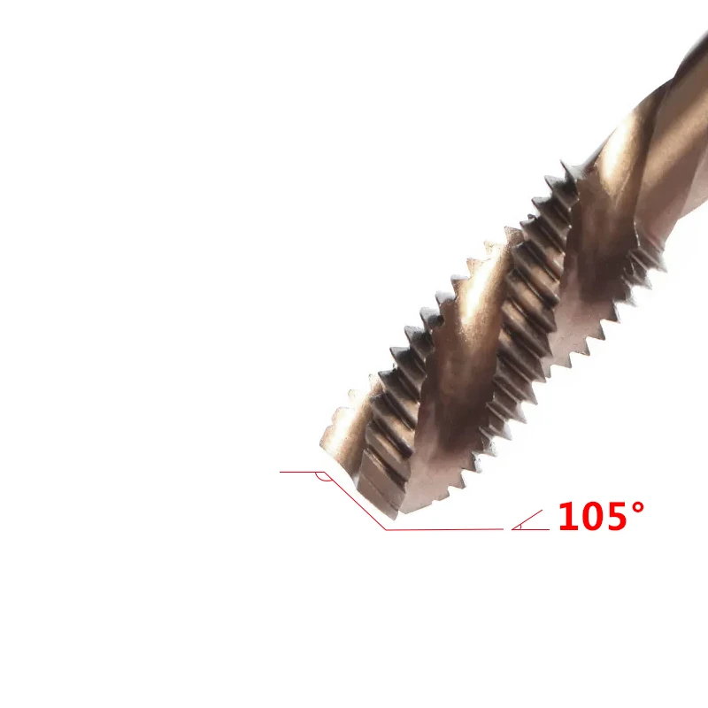 Kobalt-Schraubgewindebohrer-Bohrer M35 HSS-CO Spiralnut Metrisch M3-M12 Maschinengewindebohrer Rechtshänder für Edelstahl und Metall – Detail 6