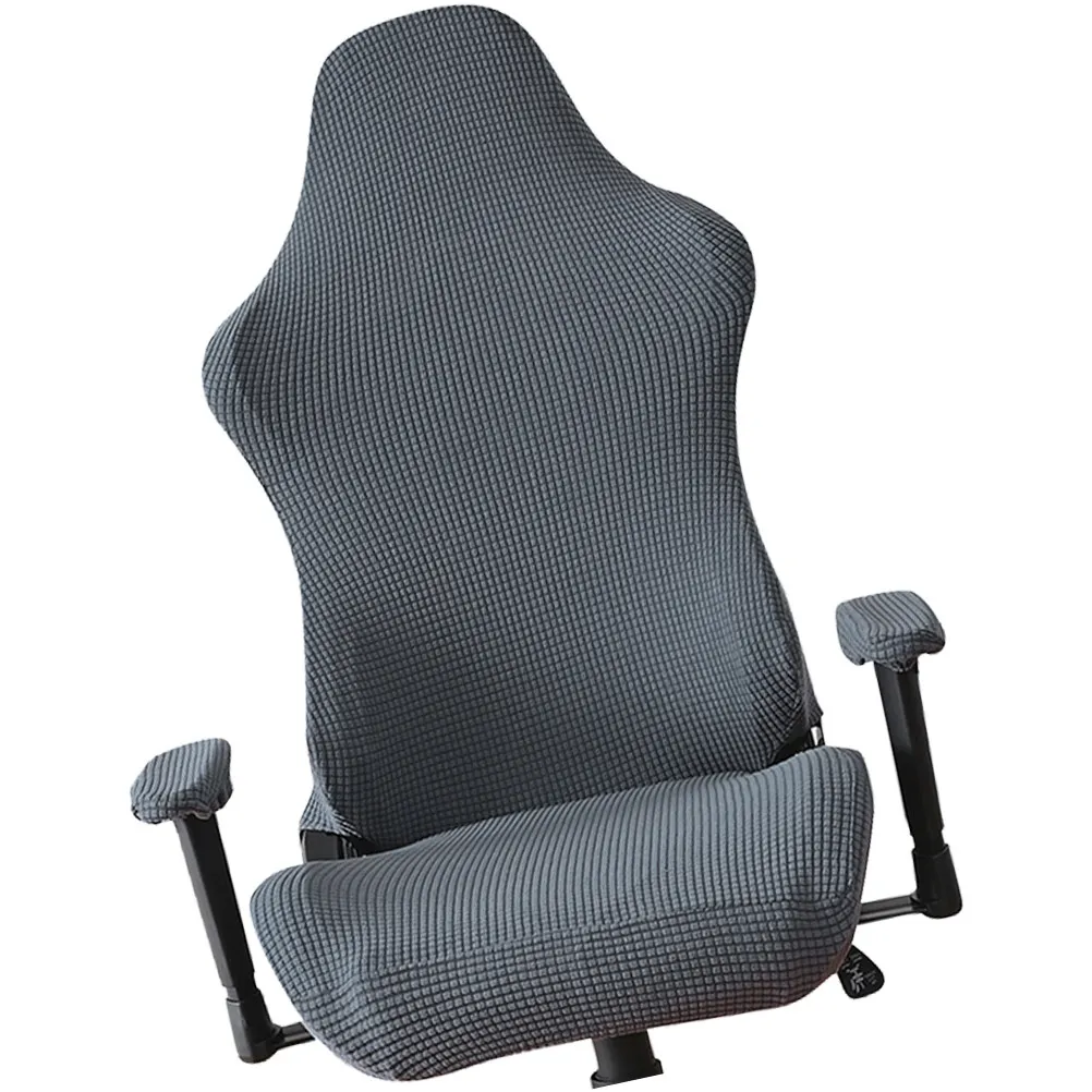 

1 комплект чехлов для игрового кресла, эластичный защитный чехол для офисного компьютерного кресла, мягкий, растягивающийся, моющийся, устойчивый к царапинам