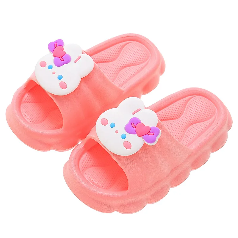 Summer Children Slippers for Boys Girls Indoor Anti-slip Soft Sole Bathroom Slides Outings Wearing Cartoon Kids Shoes Slippers