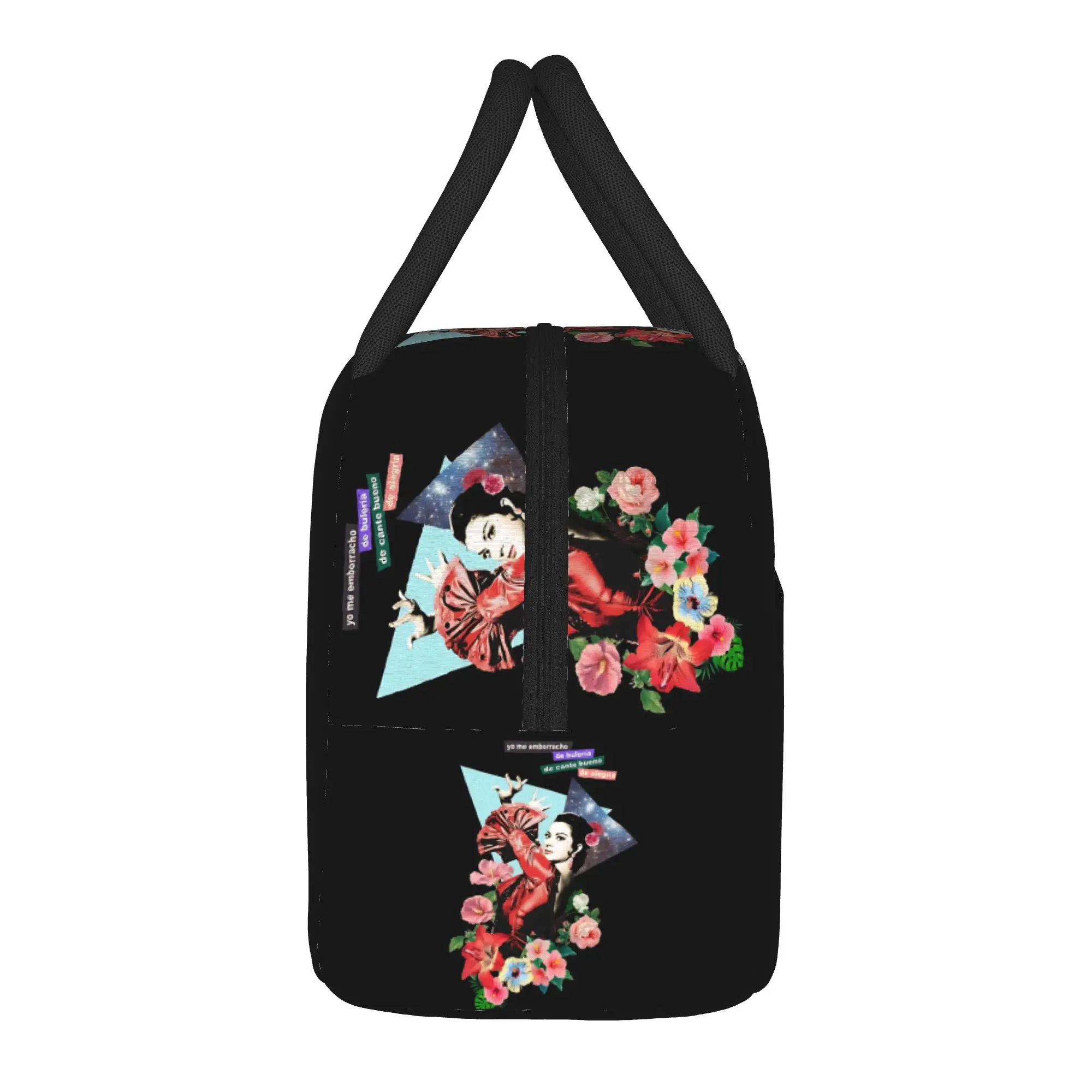 Lola Flores Spanish Dancer Lunch Bag Aesthetic Lunch Box For Adult School Portable Zipper Cooler Bag Thermal Tote Handbags