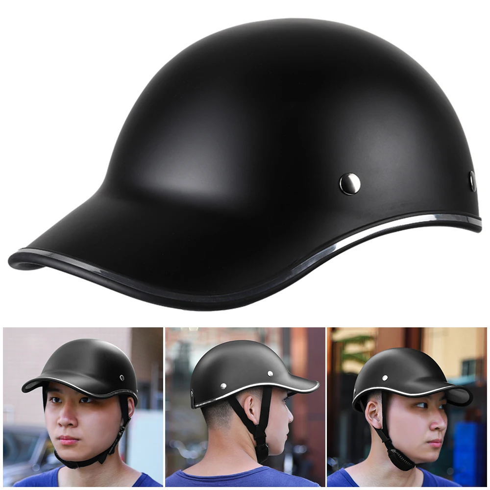 Motorcycle Helmet Bike Bicycle Baseball Cap Helmet Safety Cycling Half Helmet for Men Women Adults Open Helmet 2024 New