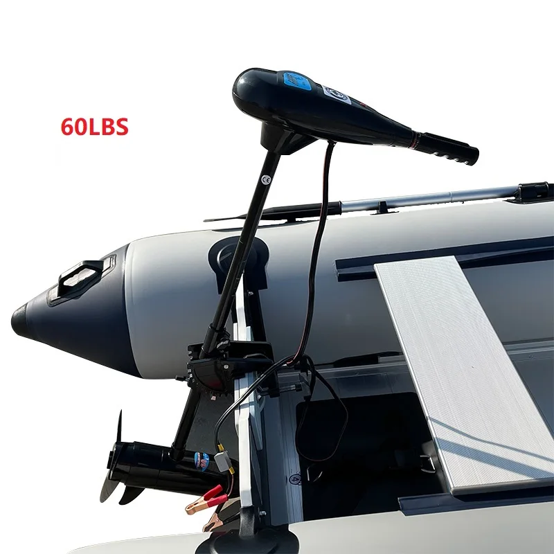 

DC 12V 60 Pounds Electric Brush Motor Transom Mounted Outboard Trolling Engine for Inflatable Fishing Kayak