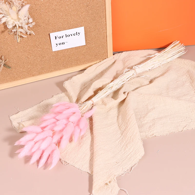 باقة زهور مجففة لترتيب الأزهار بنفسك ، السهوب المنفوشة ، عشب ذيل أرنب طبيعي ، حفل زفاف ، ديكور عيد الميلاد ، 50 * #6