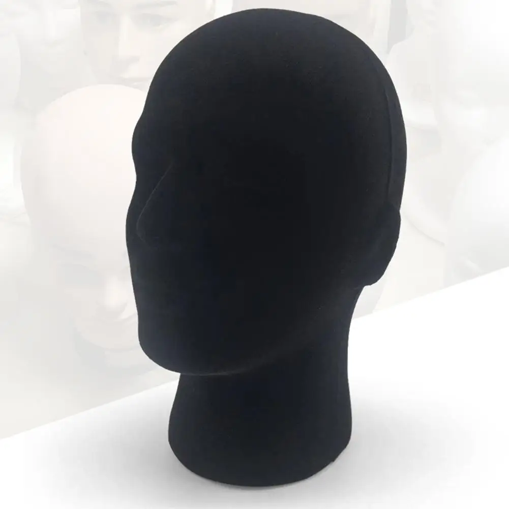 Praktischer männlicher Schaumstoff-Mannequin-Kopf, Modell, Hut, Kappe, Perücke, Brille, Display-Ständer, Rack, stabile Basis, Einkaufszentrum, Schrankhalter