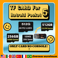 Retroid Pocket 5 Memory Card TF Card for Rp5 Popular Classic Retro Game PSP PS2 Android Portable Handheld 512G 510 PSP SD Card