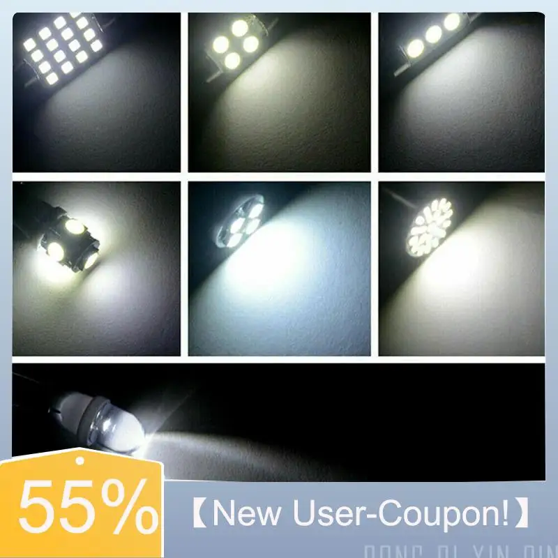 

A81M Новинка - 42 шт. светодиодный комплект внутреннего купольного освещения T10 6000K SMD, сменные светильники для номерного знака, посылка, освещение для чтения номерного знака