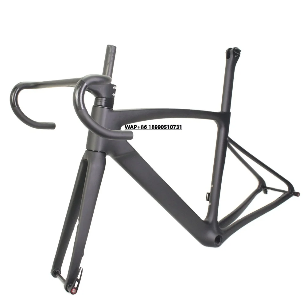 

New FM166 BB86 All Inner Cable Super Light Di2 Carbon Road Frame Disc Brake Road Bike Frameset