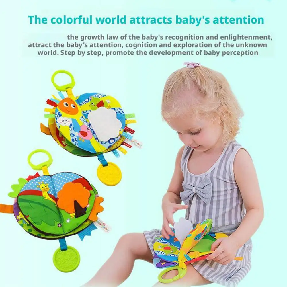 Baby Early Education Cloth Book Soft Safe Fabric Cartoon Study Toys Waterproof tear-resistant Early Learning Washable Story Book