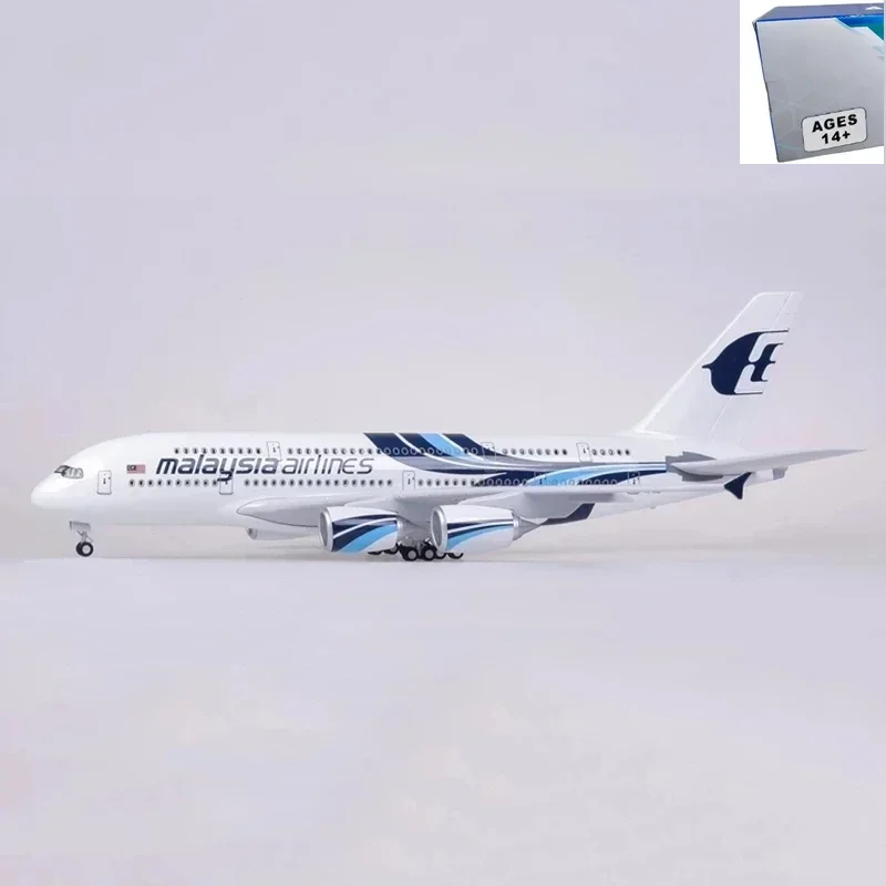 

46 см 1/160 самолет Airbus 380 A380 Малайзия модель авиакомпании легкое колесо литой под давлением коллекция самолетов авиалайнер подарочные игрушки детский дисплей