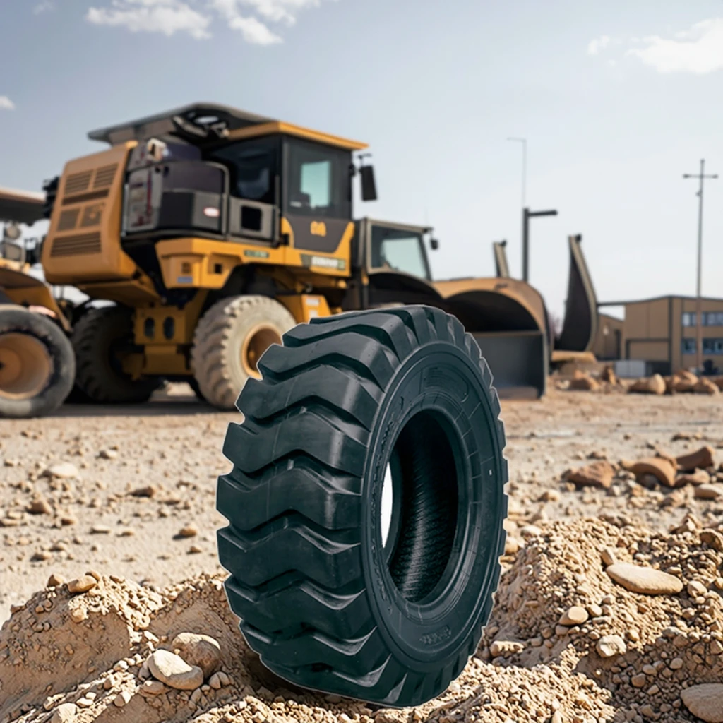 New Solid 26.5-25 23.5-25 1400-24 1800-25 Industry Tires for Excavator Crane Grader Loader Dozer Rigid Dump Truck Ports Quarry