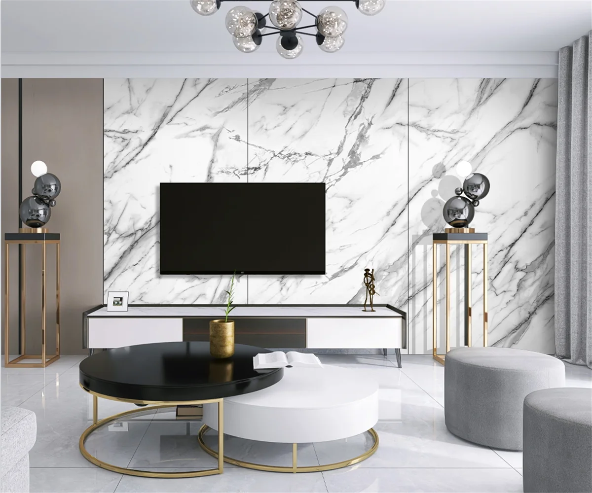 beibehang papel de parede papier peint Custom Modern New Bedroom Living Room Marble Slate Interior Background Wallpaper