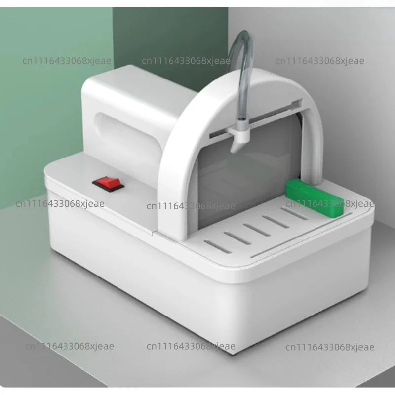 Electric Seal Stamp Polishing Machine Dust-Free Desktop Stone Polisher with 125MM 400 Grit Diamond Grinding Disc