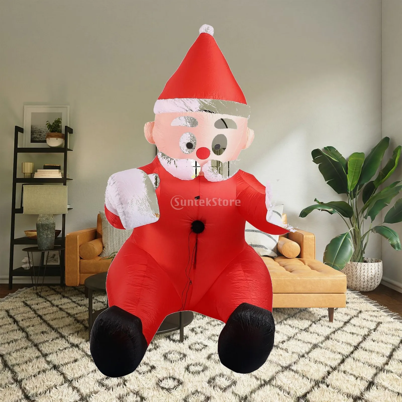 

Giant Inflatable Santa Climbing Wall Outdoor Christmas Model 3 Meter Yard Ornament for Exterior Home Decoration
