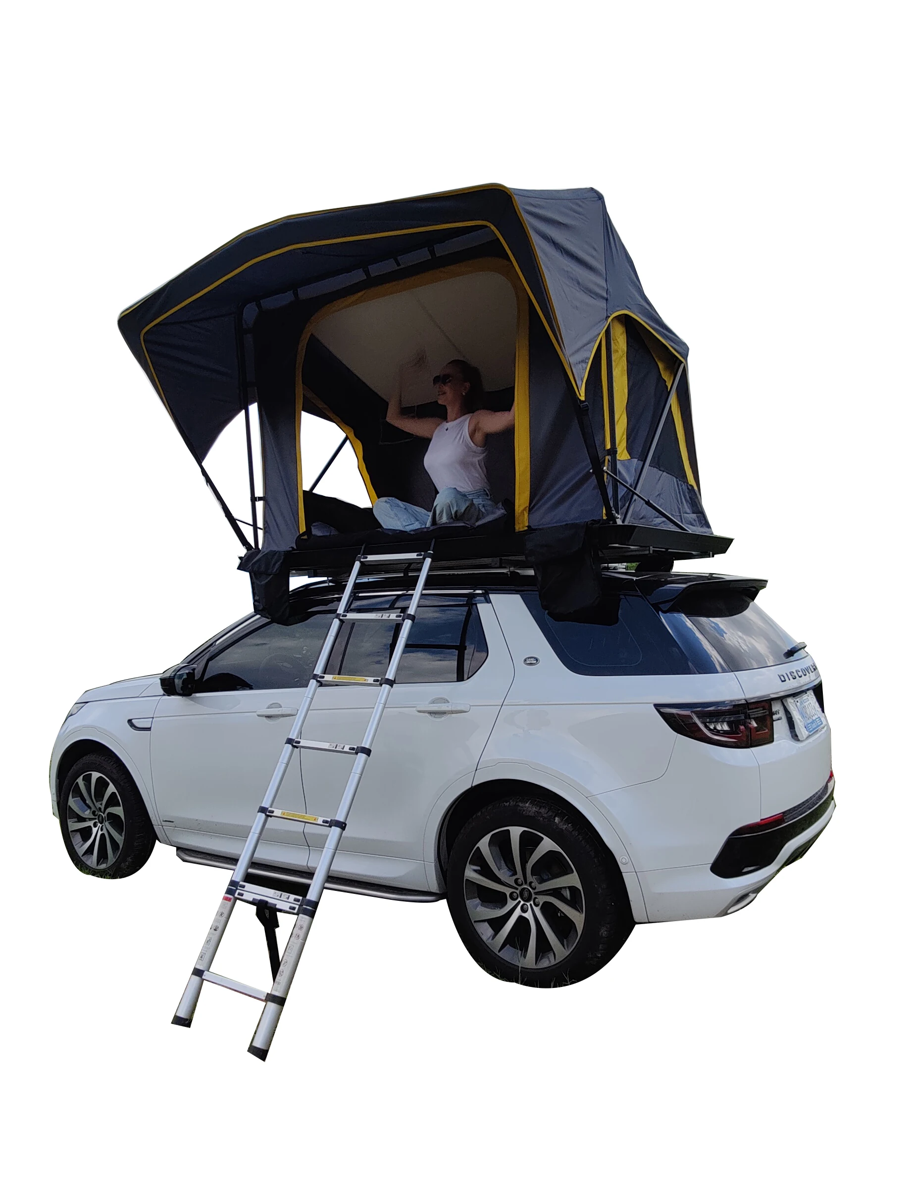 

OEM ODM camping 2-3 person rooftop tents aluminium car 4x4 roof top tent with annex