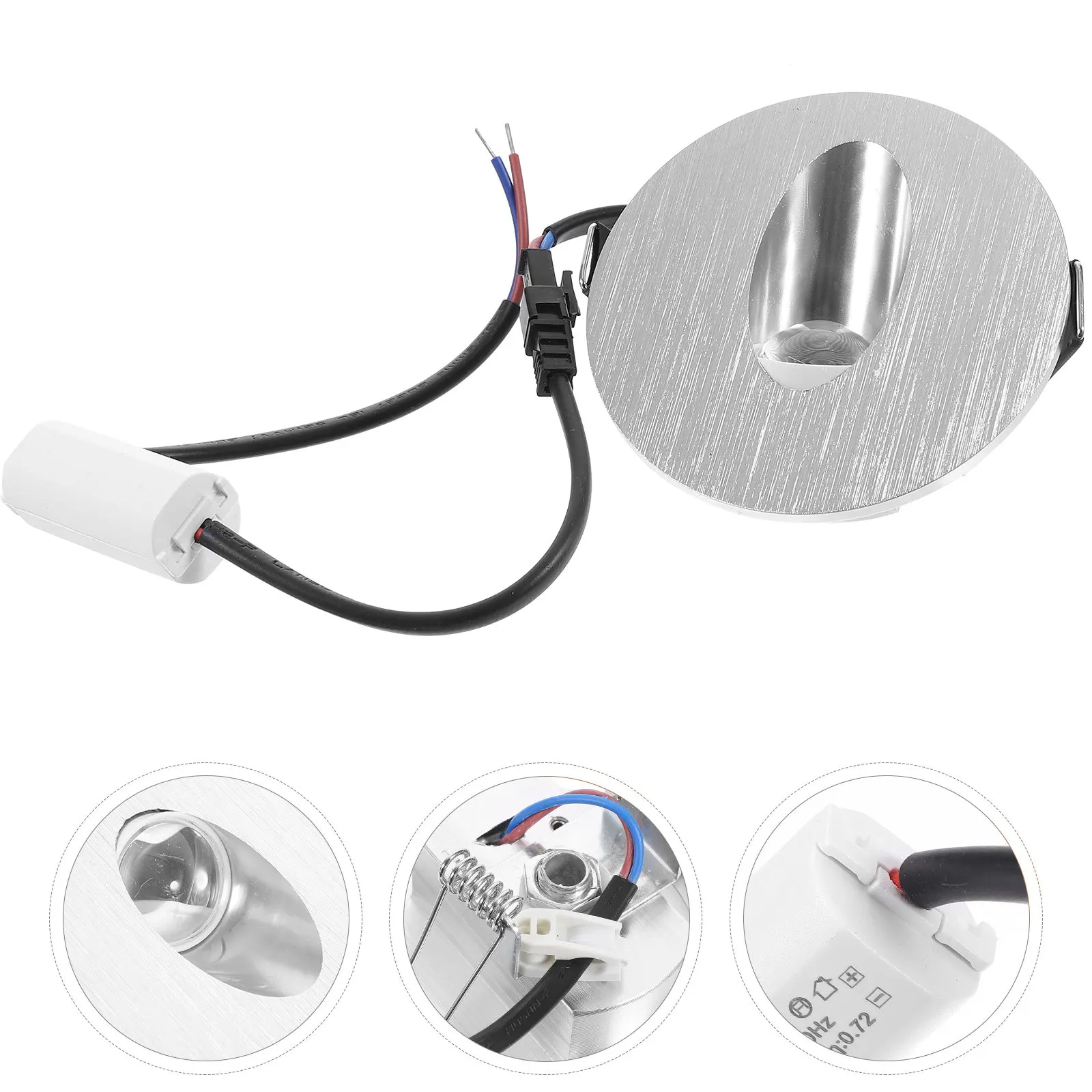 

3W LED Stair Light Aluminium Alloy Wall Sconce Lamp Indoor Outdoor Round Corner Warm White Step Lamp Ground Light