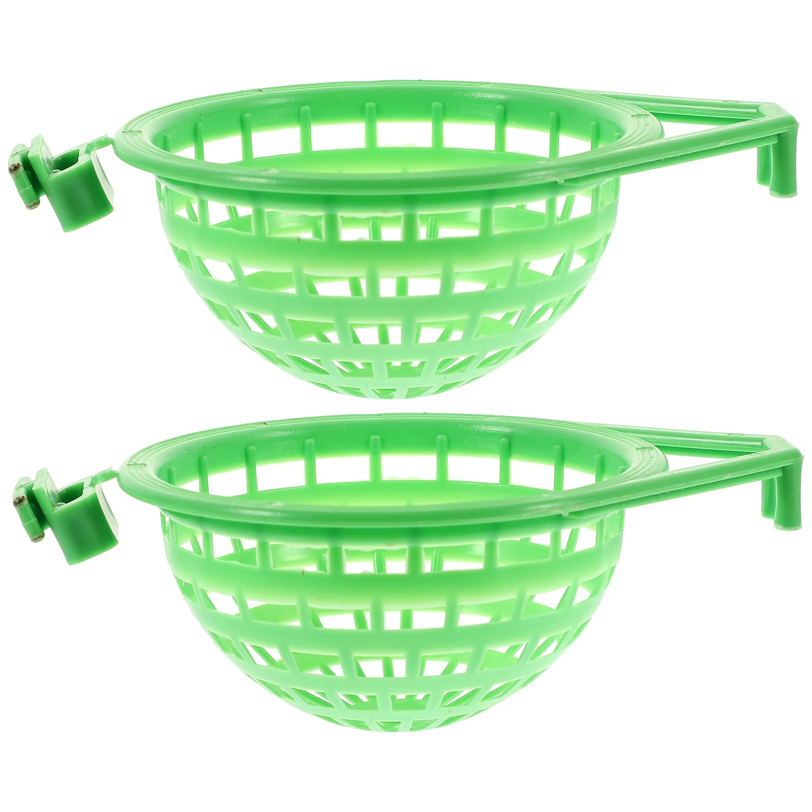 2 PCS Bird Cage Pigeon Nest Basin Relaxing Multi-purpose Supplies Simple Birds Nesting Green Plastic