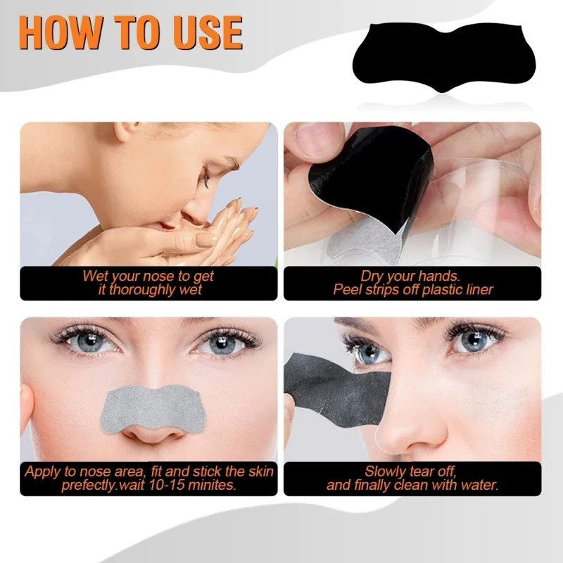 10/30/50/100 Stück Tiefenreinigungswerkzeuge zur Entfernung von Mitessern, Poren, Nasenstreifen, entfernt schnell, stellt frische Nase wieder her