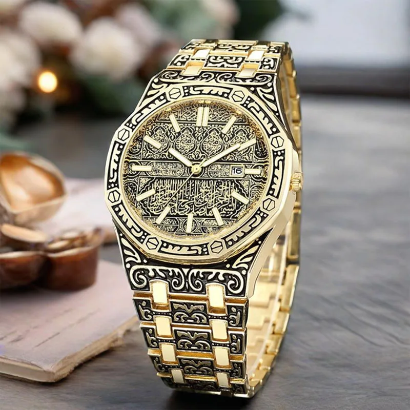 1 piece/set of fashionable men's watch, men's watch, classic famous watch, carved fashionable antique watch