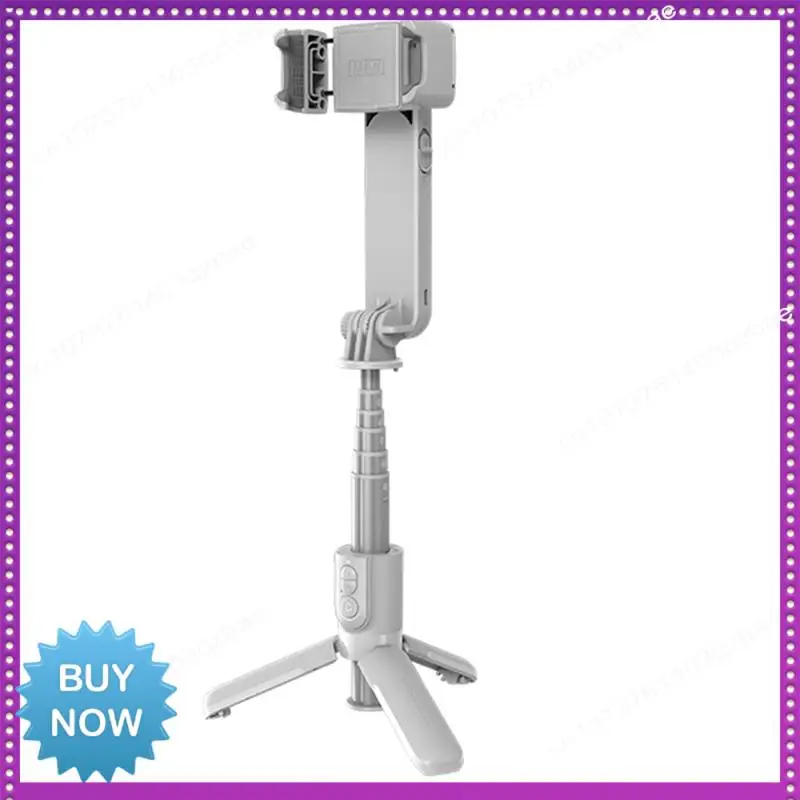 Hot Ltem Handheld Gimbal Stabilizer Bluetooth Selfie Stick Holder Adjustable Fill Light Selfie Stand For Smartphone Easy Install