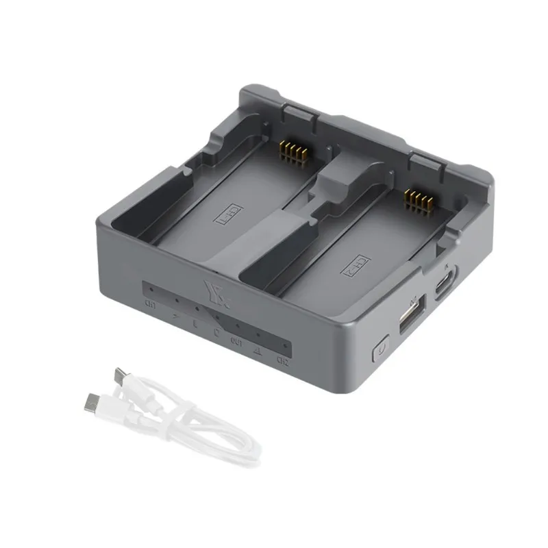 

Зарядная станция AS95-Dual Slot для аккумуляторов DJI NEO 2 - Умная станция быстрой зарядки PD для батарей