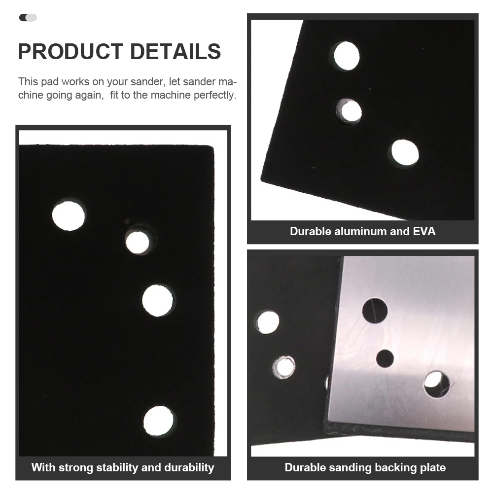 

Aluminum Eva Replacement Sander Pad Sanding Backing Plate Durable Strong Stable Practical Sander Replacement Accessories For