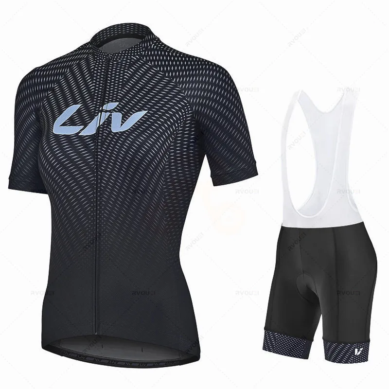 2022 New LIV Pro Cycling Jersey Set Woman MTB Bike Clothes Summer Bicycle Clothing Cycling Set Maillot Conjunto Ropa Ciclismo