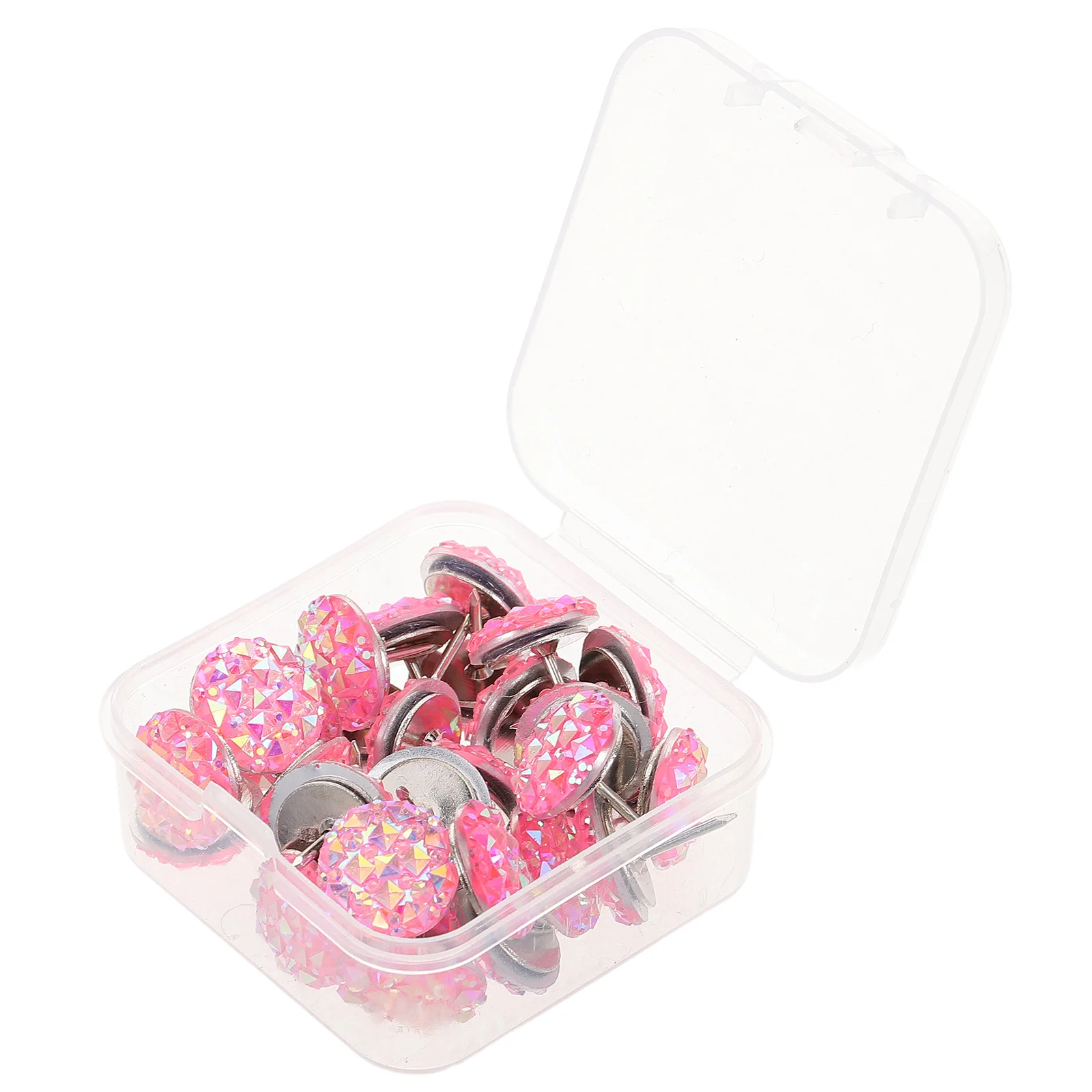 

30Pcs Decorative Rhinestone Thumbtacks Sparkling Push Pins for Cork Board Bulletin Board Office Home Classroom Desk Accessories