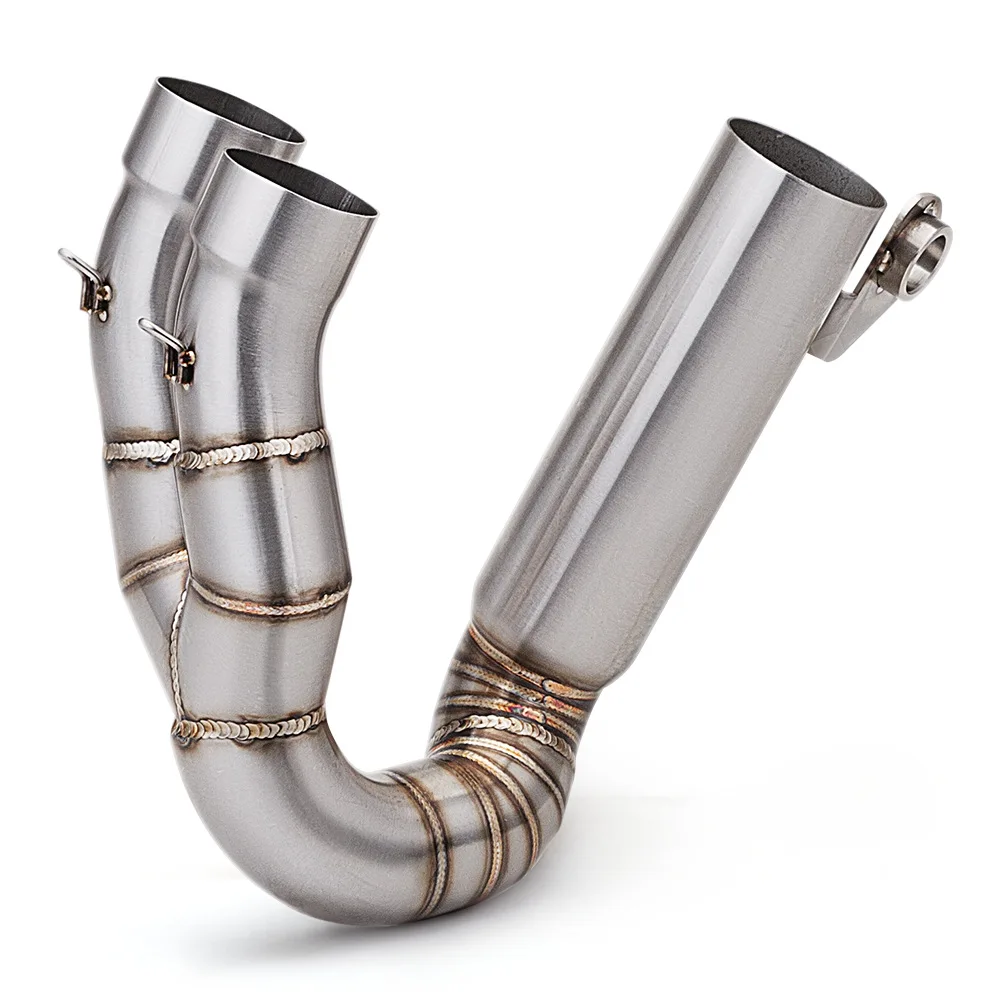 

For Ducati Hypermotard 950 / SP / RVE 2019-2023 Escape Motorcycle Exhaust System Middie Link Pipe 51MM Slip-On Connecting Pipe