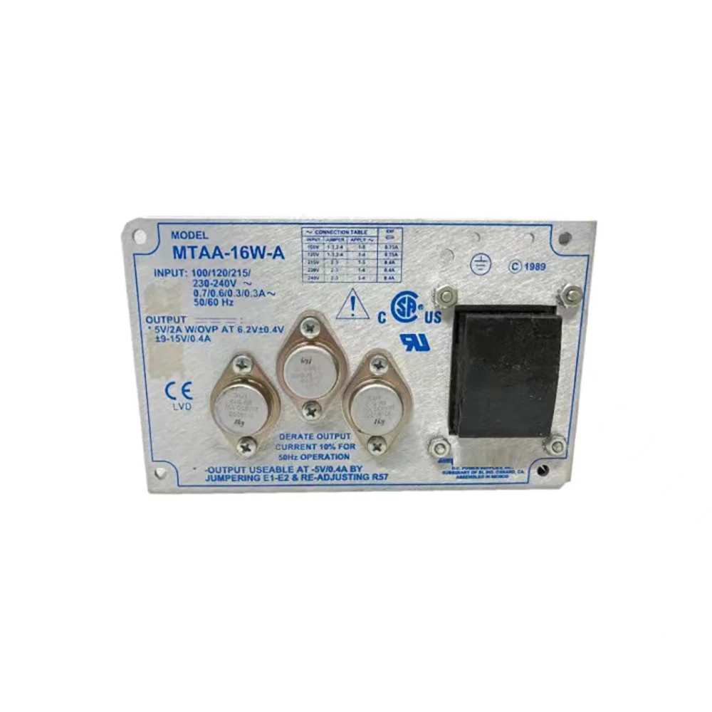 

MTAA-16W-A For CONDOR Industrial Medical Power Module 5V2A 6.2V+-0.4V+- 09-15/0.4A