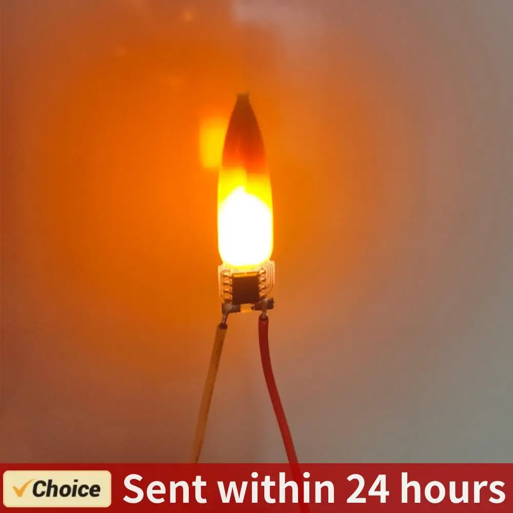 

3/5/10 шт. лампочки пламени 2200 К диод пламя светодиодная нить 3 В светодиодная лампочка с эффектом пламени для Хэллоуина Рождественский декор