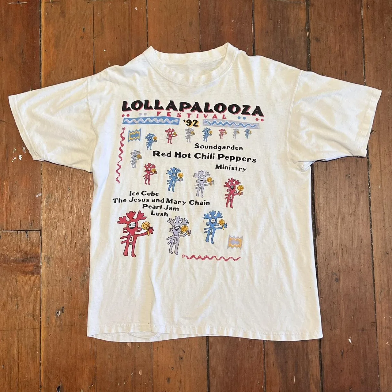 Rare 1992 Lollapalooza Tour Cotton For Fan S to 5XL T shirt GC1990