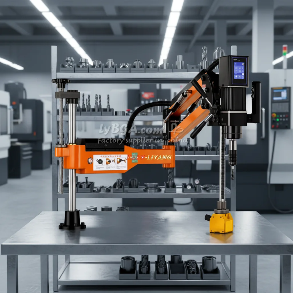 LY 2 in 1 Electric Drilling and Tapping Machine Thread Universal Type M3 M12 M16 M20 Servo Motor Multifunctional with Chucks