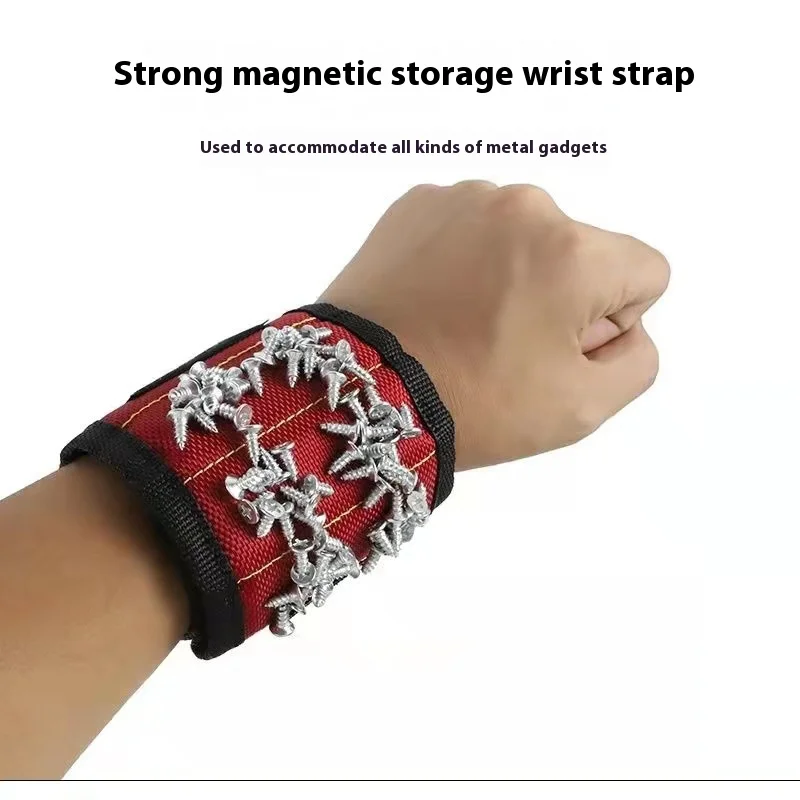 Powerful Magnetic Wrist Live Woodworking Multi-Function Tool Hardware Tool Nail Suction Wrist Strap Nail Pickup